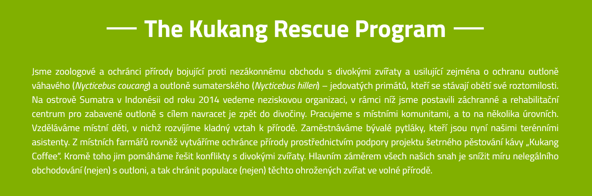 Info about Kukang